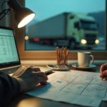Calcul de diurna la biroul de salarizare al unei firme de transport, cu ordin de deplasare si calculator