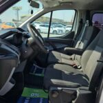 Ford Transit Custom cab interior: steering wheel, dashboard and three front seats